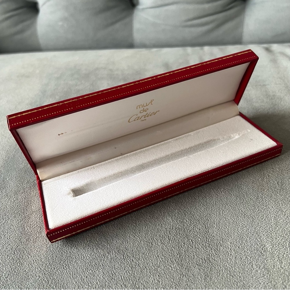 MUST DE CARTIER Red Pen Box 7x2.30x0.80 inches